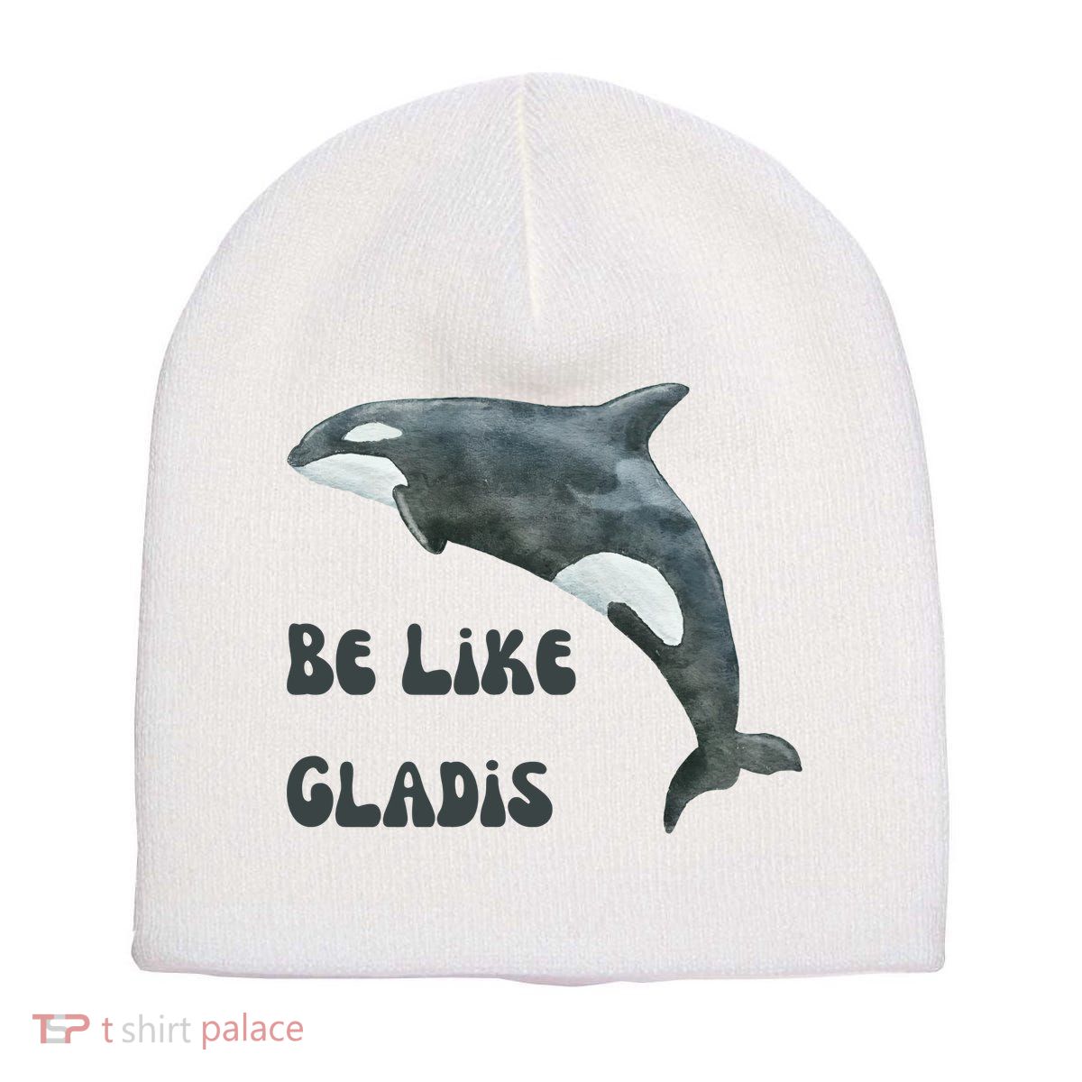 Be Like Gladis The Yacht Sinking Killer Whale Sink The Rich With White Gladys Short Acrylic Beanie