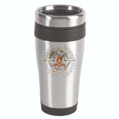 Bride Lets Get Toasted Camping Funny Bachelorette Gift 16oz Travel Tumbler