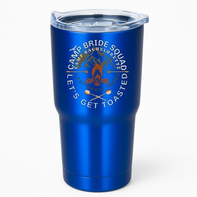Bride Lets Get Toasted Camping Funny Bachelorette Gift Tumbler