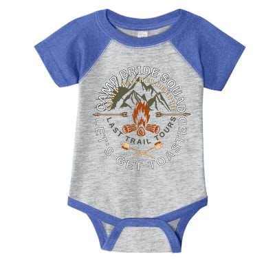 Bride Lets Get Toasted Camping Funny Bachelorette Gift Infant Baby Jersey Bodysuit