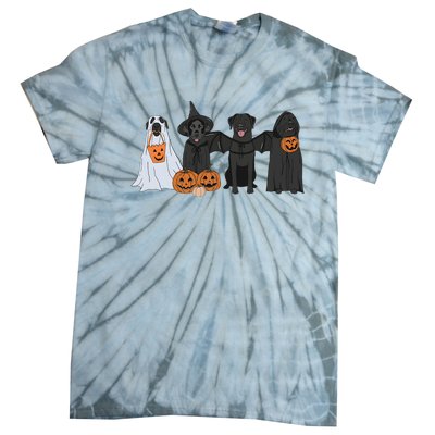 Black Labrador Halloween Tie-Dye T-Shirt