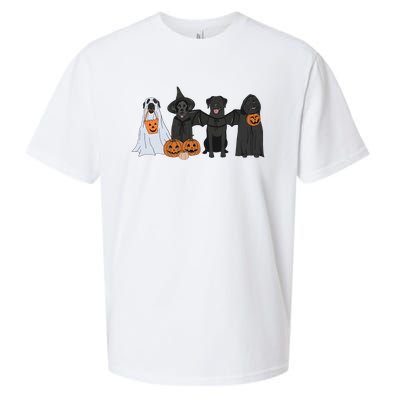 Black Labrador Halloween Sueded Cloud Jersey T-Shirt