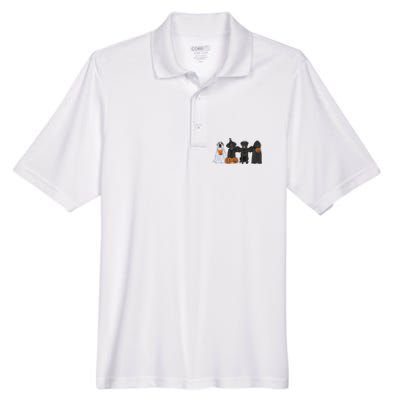 Black Labrador Halloween Men's Origin Performance Pique Polo