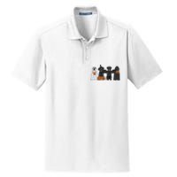 Black Labrador Halloween Dry Zone Grid Polo