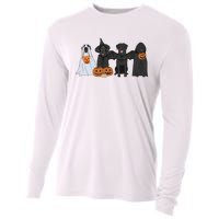 Black Labrador Halloween Cooling Performance Long Sleeve Crew