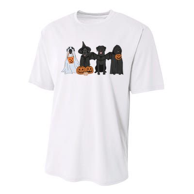 Black Labrador Halloween Performance Sprint T-Shirt