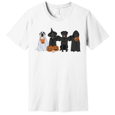 Black Labrador Halloween Premium T-Shirt