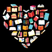 Book Lover Heart Shape Reading Club Librarian Bookworm Gift Premium Impact Tech Backpack