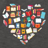 Book Lover Heart Shape Reading Club Librarian Bookworm Gift Premium Vector Backpack