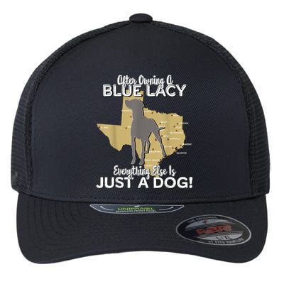 Blue Lacy Hunting Dog Texas State Dog Flexfit Unipanel Trucker Cap
