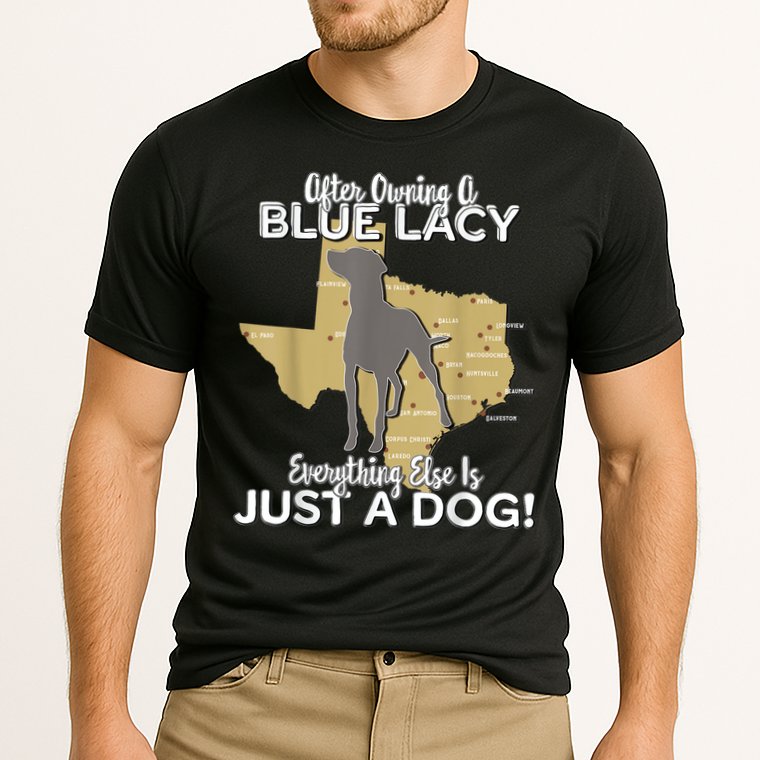 Blue Lacy Hunting Dog Texas State Dog Cooling Performance Crew T-Shirt