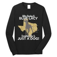 Blue Lacy Hunting Dog Texas State Dog Long Sleeve Shirt