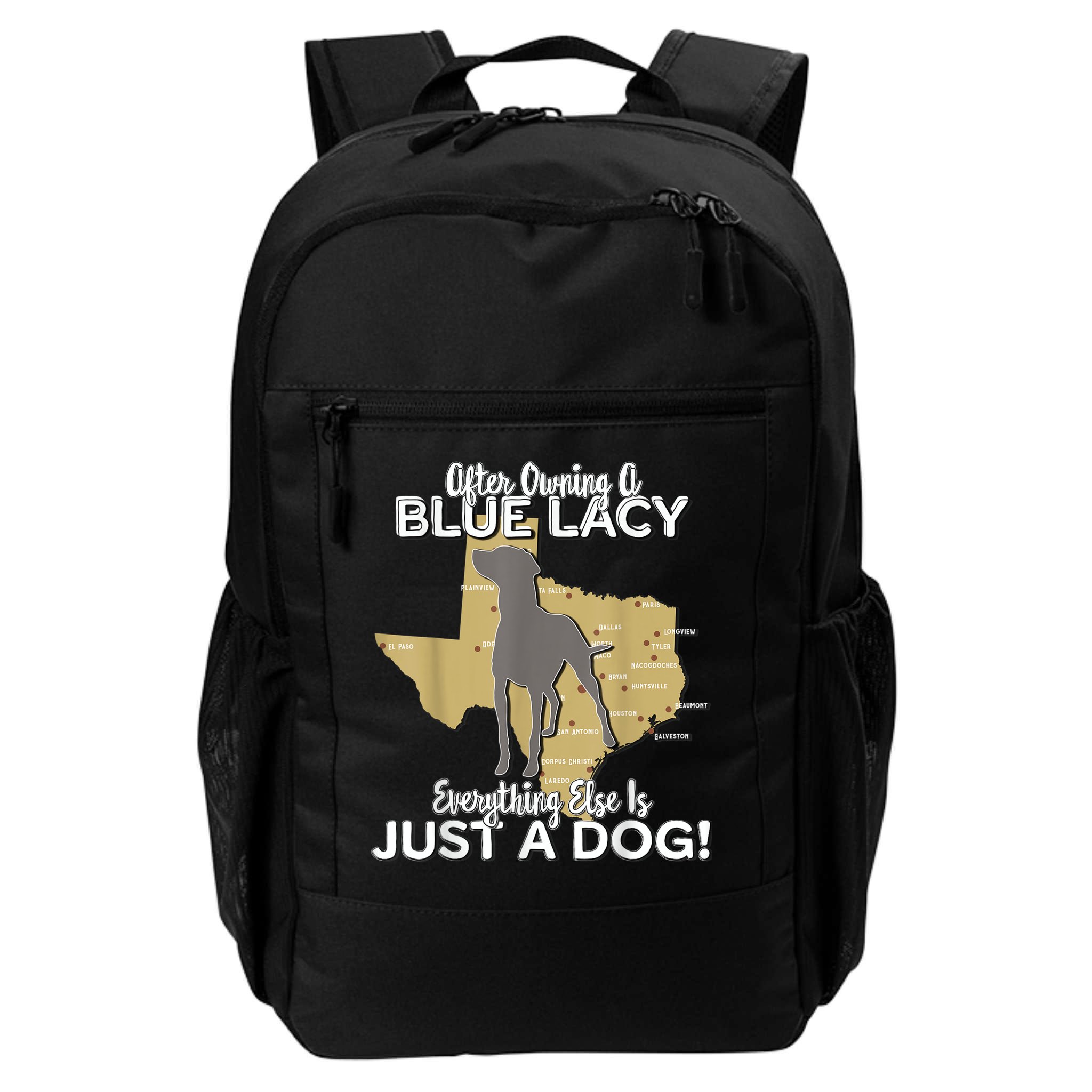 Blue Lacy Hunting Dog Texas State Dog Backpack