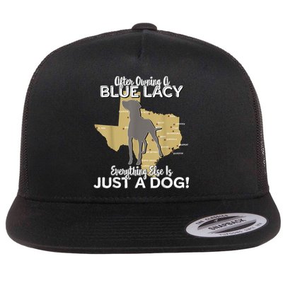 Blue Lacy Hunting Dog Texas State Dog Flat Bill Trucker Hat