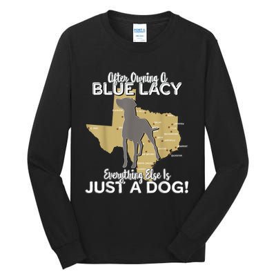 Blue Lacy Hunting Dog Texas State Dog Tall Long Sleeve T-Shirt