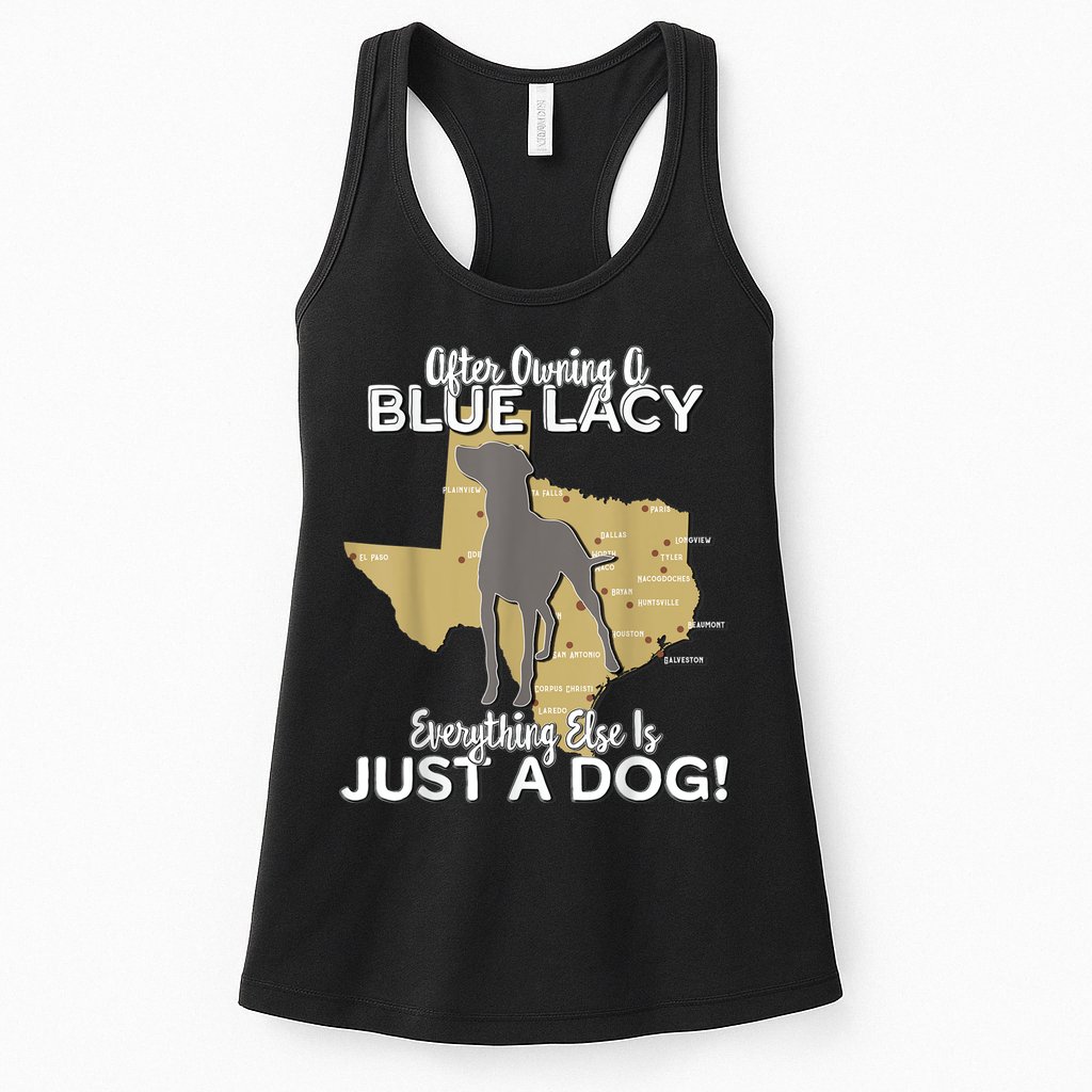 Blue Lacy Hunting Dog Texas State Dog Womens Tank Top