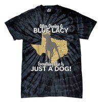 Blue Lacy Hunting Dog Texas State Dog Tie-Dye T-Shirt