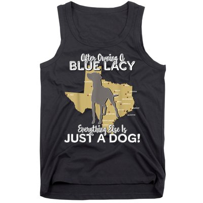 Blue Lacy Hunting Dog Texas State Dog Tank Top