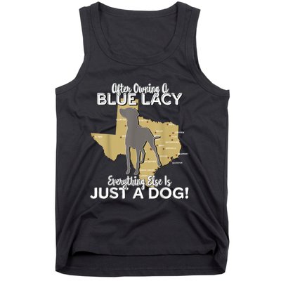 Blue Lacy Hunting Dog Texas State Dog Tank Top