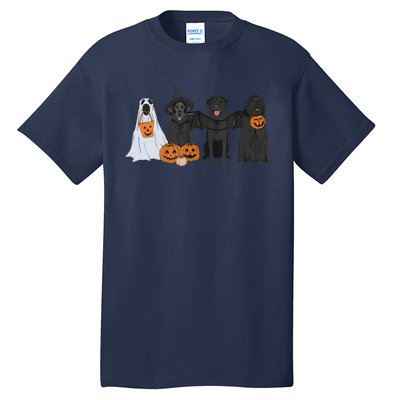 Black Labrador Halloween Ghost Pumpkin Gift Tall T-Shirt