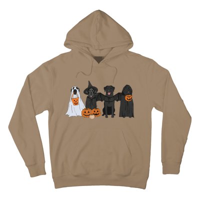 Black Labrador Halloween Ghost Pumpkin Gift Hoodie