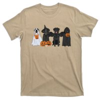 Black Labrador Halloween Ghost Pumpkin Gift T-Shirt