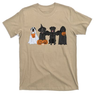 Black Labrador Halloween Ghost Pumpkin Gift T-Shirt