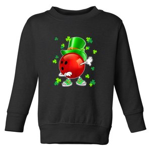 Bowling Leprechaun Hat Bowling Lover St. Patricks Day Gifts Toddler Sweatshirt