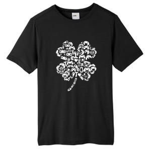 Boys Gamer Gift Game Shamrock St Patricks Day Irish Boy Kids Tall Fusion ChromaSoft Performance T-Shirt