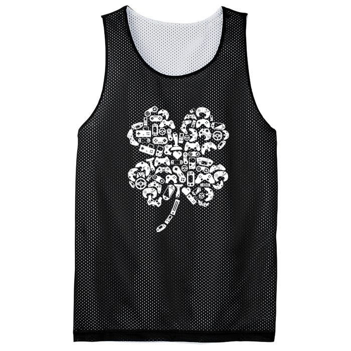 Boys Gamer Gift Game Shamrock St Patricks Day Irish Boy Kids Mesh Reversible Basketball Jersey Tank