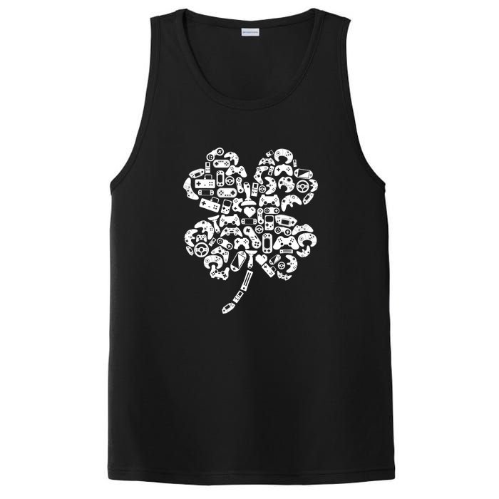 Boys Gamer Gift Game Shamrock St Patricks Day Irish Boy Kids PosiCharge Competitor Tank