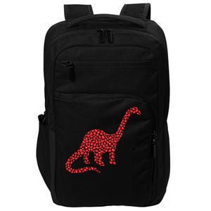 Brontosaurus Lover Heart Shape Brontosaurus Valentine's Day Cool Gift Impact Tech Backpack