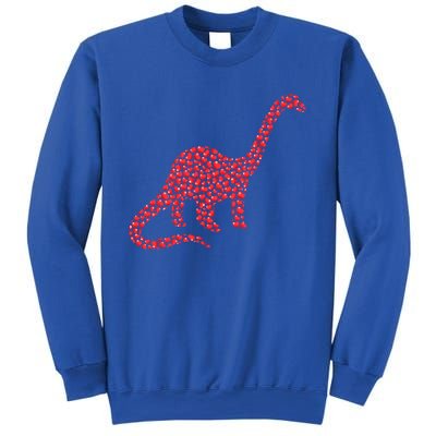 Brontosaurus Lover Heart Shape Brontosaurus Valentine's Day Cool Gift Sweatshirt