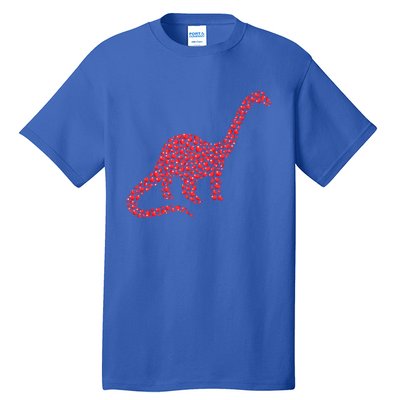 Brontosaurus Lover Heart Shape Brontosaurus Valentine's Day Cool Gift Tall T-Shirt