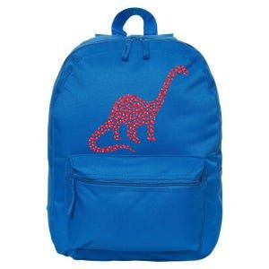 Brontosaurus Lover Heart Shape Brontosaurus Valentine's Day Cool Gift 16 in Basic Backpack