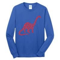 Brontosaurus Lover Heart Shape Brontosaurus Valentine's Day Cool Gift Tall Long Sleeve T-Shirt