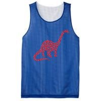 Brontosaurus Lover Heart Shape Brontosaurus Valentine's Day Cool Gift Mesh Reversible Basketball Jersey Tank