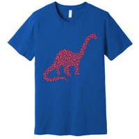 Brontosaurus Lover Heart Shape Brontosaurus Valentine's Day Cool Gift Premium T-Shirt