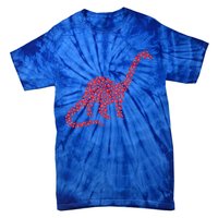 Brontosaurus Lover Heart Shape Brontosaurus Valentine's Day Cool Gift Tie-Dye T-Shirt