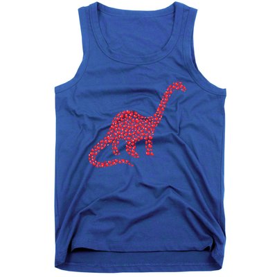 Brontosaurus Lover Heart Shape Brontosaurus Valentine's Day Cool Gift Tank Top