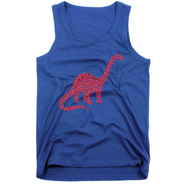 Brontosaurus Lover Heart Shape Brontosaurus Valentine's Day Cool Gift Tank Top