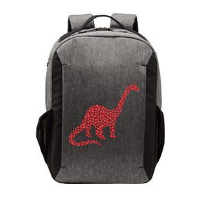 Brontosaurus Lover Heart Shape Brontosaurus Valentine's Day Cool Gift Vector Backpack