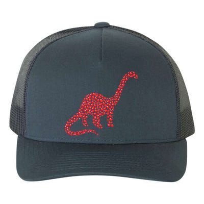 Brontosaurus Lover Heart Shape Brontosaurus Valentine's Day Cool Gift Yupoong Adult 5-Panel Trucker Hat