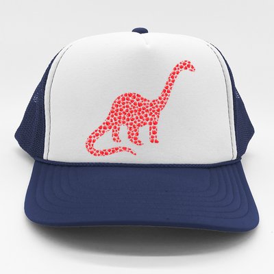 Brontosaurus Lover Heart Shape Brontosaurus Valentine's Day Cool Gift Trucker Hat