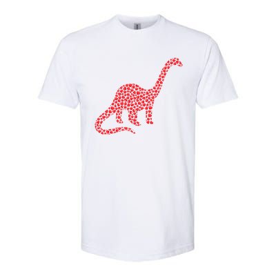 Brontosaurus Lover Heart Shape Brontosaurus Valentine's Day Cool Gift Softstyle® CVC T-Shirt