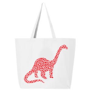 Brontosaurus Lover Heart Shape Brontosaurus Valentine's Day Cool Gift 25L Jumbo Tote