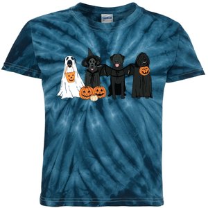 Black Labrador Halloween Halloween Dog Kids Tie-Dye T-Shirt