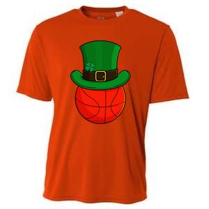 Basketball Leprechaun Hat St Patricks Day Lucky Irish Cooling Performance Crew T-Shirt