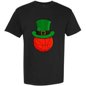 Basketball Leprechaun Hat St Patricks Day Lucky Irish Garment-Dyed Heavyweight T-Shirt