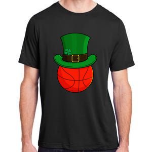 Basketball Leprechaun Hat St Patricks Day Lucky Irish Adult ChromaSoft Performance T-Shirt